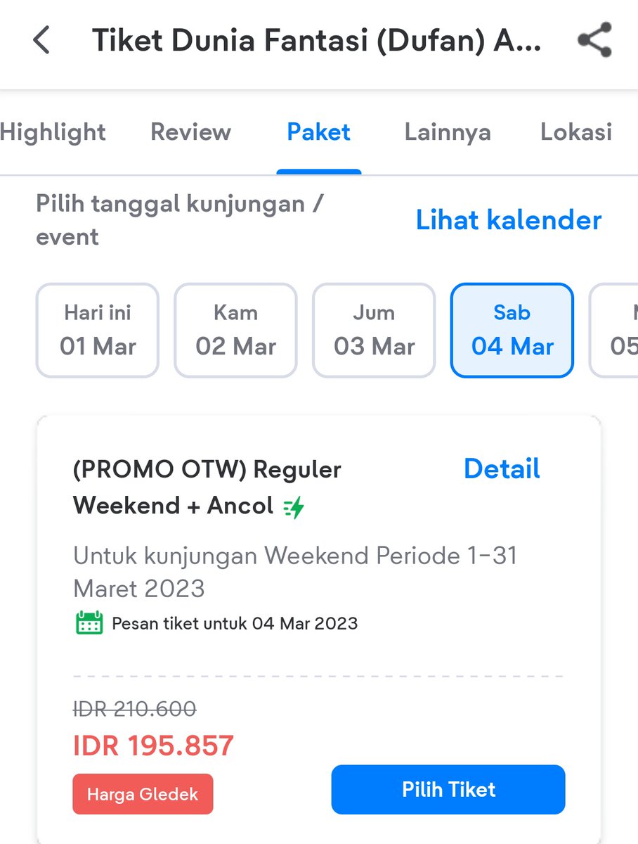 mitmit1712's tweet photo. @tiket halo, tiket masuk dufan ini apa udah termasuk tiket masuk gerbang ancol? https://t.co/p8a2uKRVkE