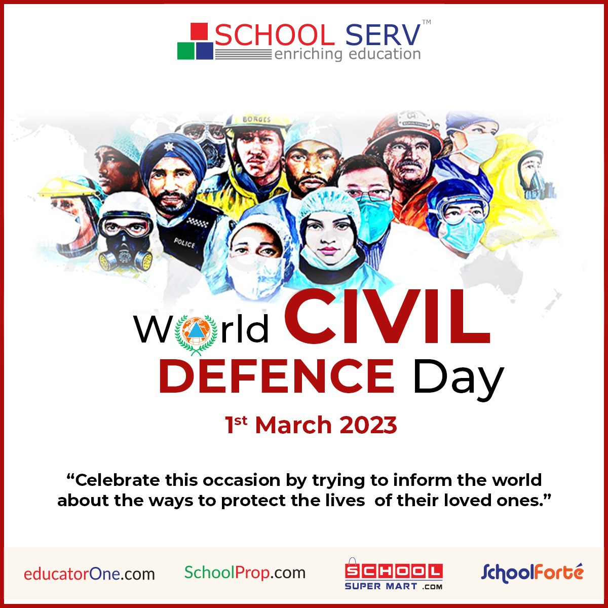 schoolserv's tweet photo. Happy World Civil Defence Day.
#india #worldcivildefenceday #march2023 #civildefence #civildefenceday #schoolserv #indianarmy #safeguarding #civil https://t.co/vvWiAVlaW1