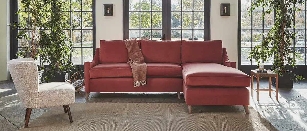 Guaranteed to turn heads, the Weymouth 2 seater chaise sofa offers the perfect combination of style and comfort. With sleek curved arms and tapered legs, this Mid-century modern sofa is all about understated elegance, with the chaise giving you the opportunity to relax.