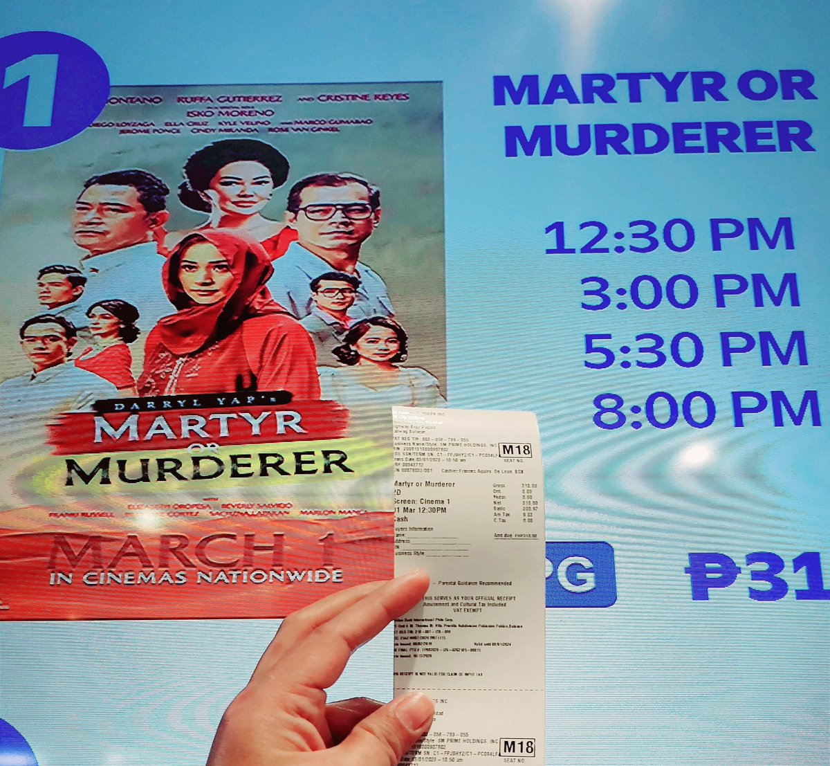 #MoMNowShowing 😊 done watching! 31M + and counting. ❤️✌️