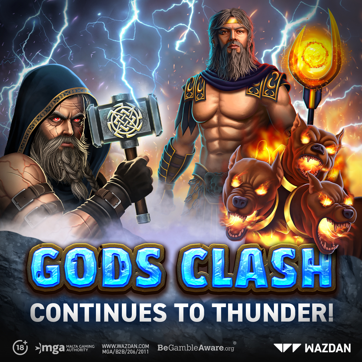 The dust has gone after the epic duel of the gods, and only the toughest fighter remains on the battlefield! By your vote, mighty Svarog is the winner! 

Find the courage to face him and play for big wins in the last days of Gods Clash Network Promotion! ⚔️

