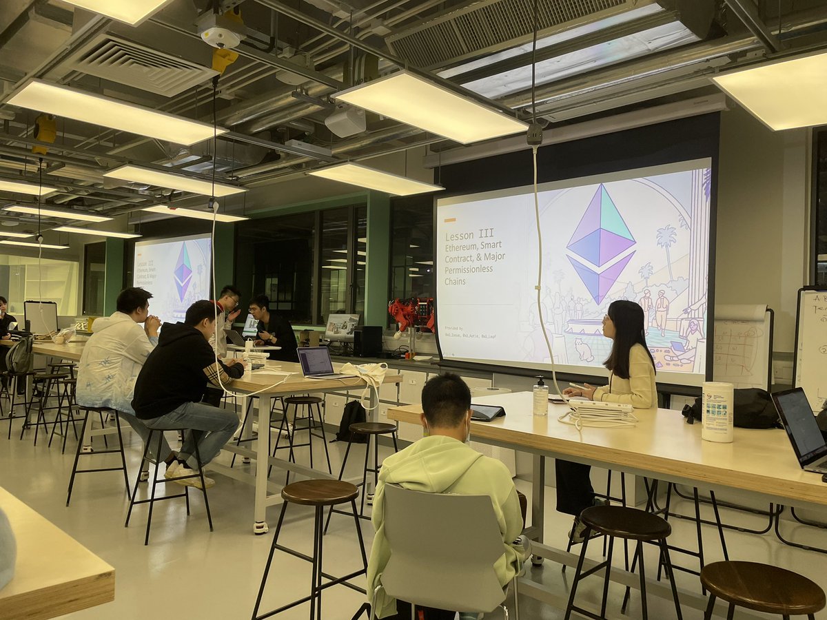 0xUClub's tweet photo. Learning #Ethereum tonight🔥🔥🔥
#0xUWeb3Course https://t.co/4cL0OYB7Of