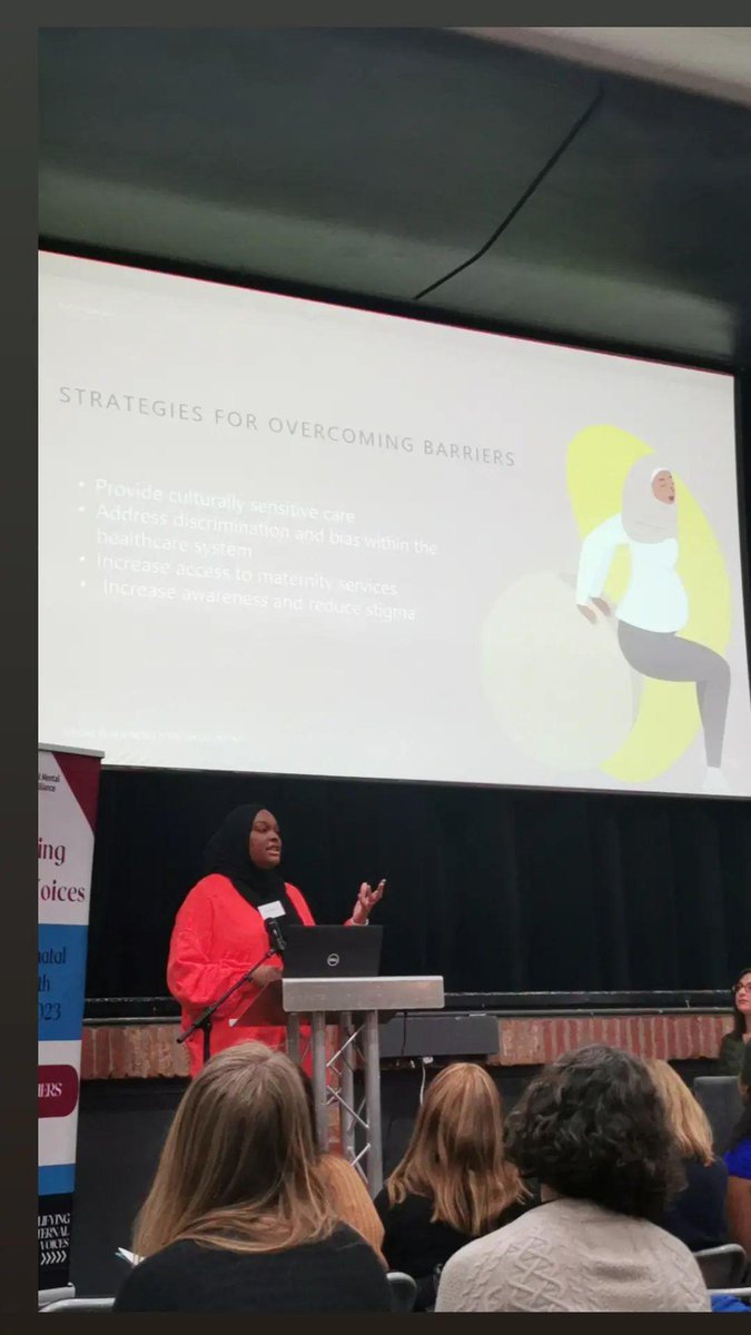 A fanastic talk from @JenniferOgunye1 on her lived experience as a Black Muslim woman in the maternity system. The importance of focusing on 'understand', do we truly understand needs and the assumptions of religious familiarity and it's challenges. #amplifyingmaternalvoices