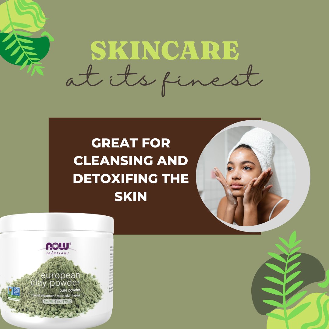 Normal, combination , and oily skin types require detoxification and deep cleaning. 👇
-
European Clay Powder ; Pure Powder 🛒 Available at S&S Smoothies and Supplements on Merchants Walk. 

#dailyskincare #facecare #skinlove #skincareluxury #skincaretips #skincareroutines