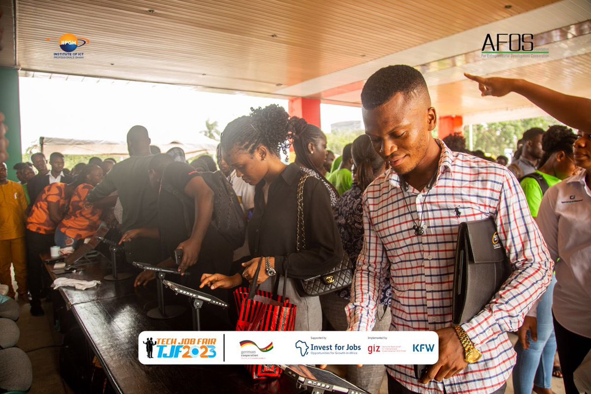 IIPGH1's tweet photo. Thank you once again for your participation in the just-ended *Tech Job Fair 2023*

Please visit our Facebook page via the link below to view some excerpts taken from the event during the Arrival &amp; Registration process.

https://t.co/dlAKu4nevF https://t.co/21g1IzzoeK