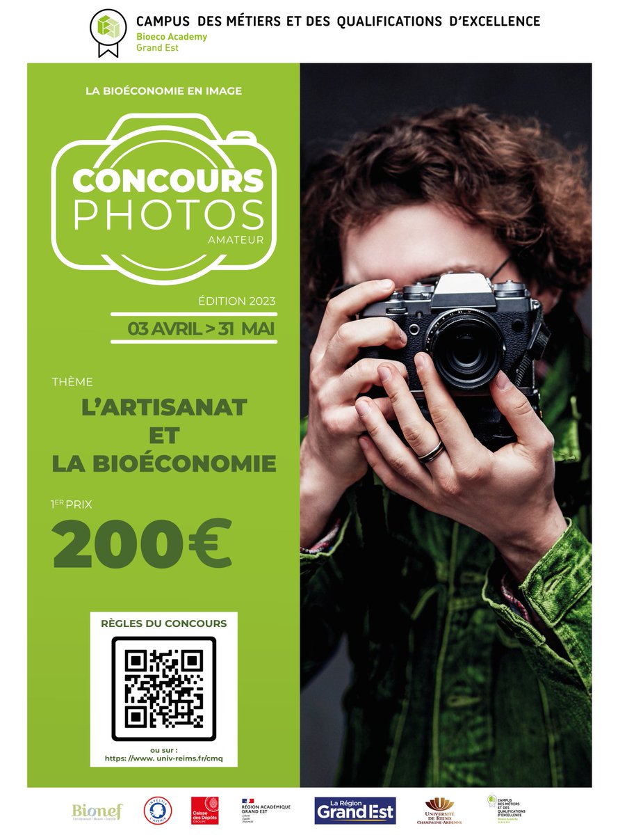 CmqBioeco's tweet image. 📸🌿 Envoyez nous votre plus beau cliché de "L'artisanat et la bioéconomie" en participant à notre concours photo 🔗 urlr.me/y5DGP

📆 Du 03/04 au 31/05/23 inclus
📌 Infos 👉 urlr.me/z4hr1

@universitereims  @RA_GrandEst @regiongrandest  @BIONEF1