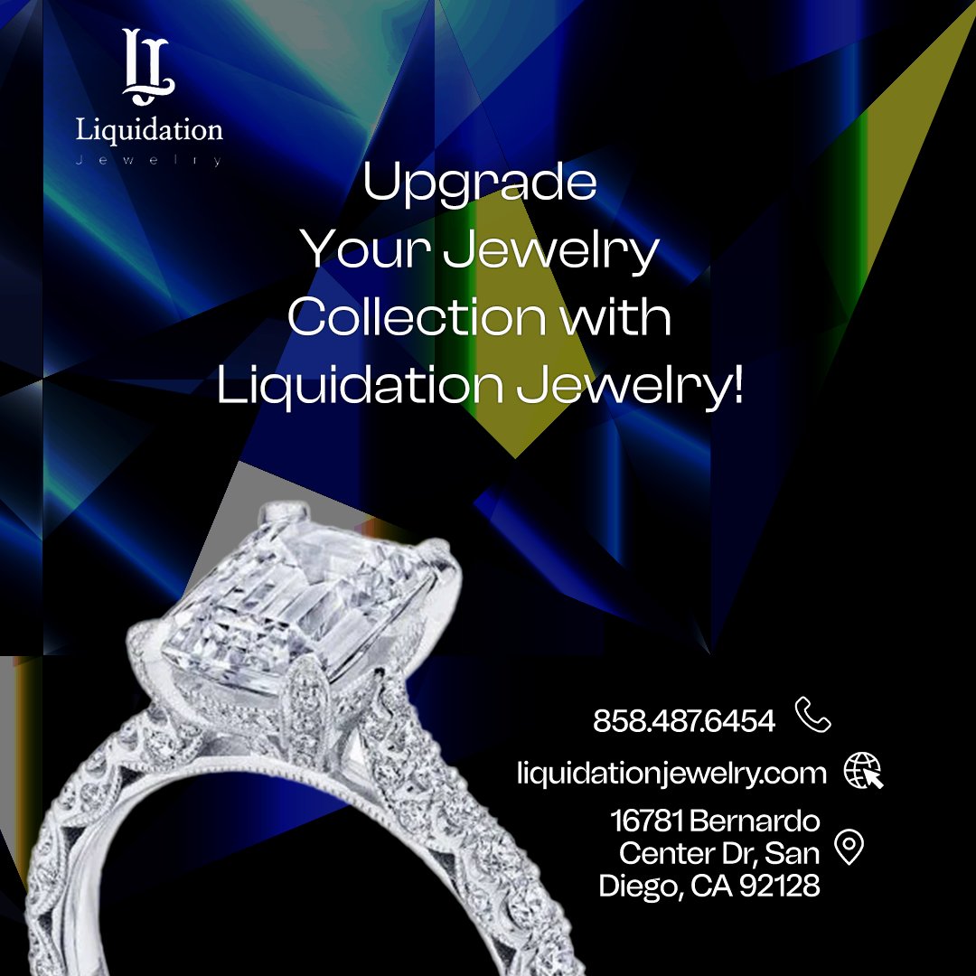 From classic to contemporary, Liquidation Jewelry offers custom-made jewelry in a variety of styles and materials. Contact us now to design your own piece.
Visit: bit.ly/liquidationjew…

#jewelry #diamond #beauty #jewelrytrend #diamondsjewelry #specialmoment #liquidationjewelry