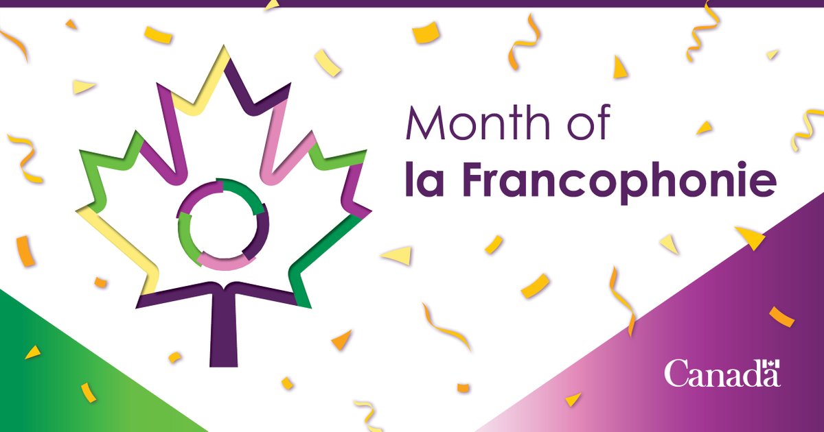It’s the #MonthOfLaFrancophonie in Canada! 🎉

From March 1 to 31, a wide range of interactive activities and events await you in celebration of the 25th edition of @RVFrancophonie!

Find out more: rvf.ca/en/
#frCan #RVFranco