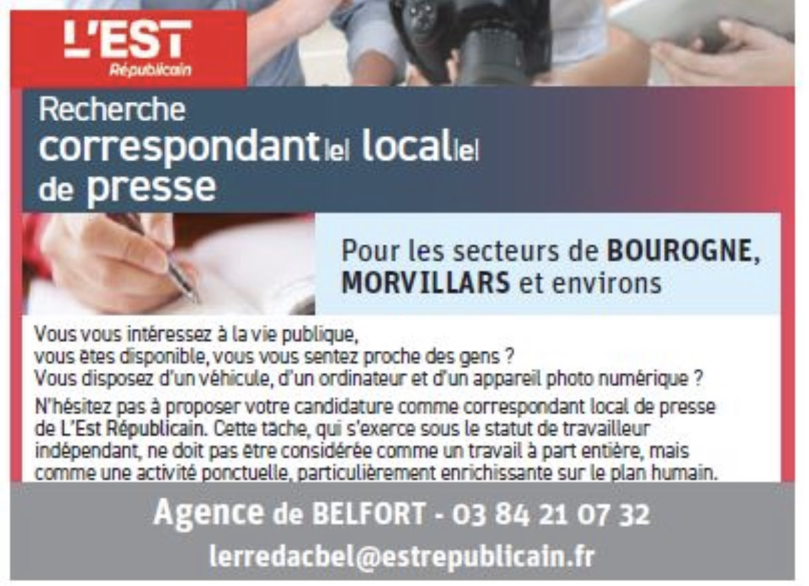 🚨🚨🚨Le journal de #Belfort ⁦<a href="/LEstRepBelfort/">L'Est Républicain Belfort</a>⁩ ⁦<a href="/lestrepublicain/">L'Est Républicain</a>⁩ recherche…
#Bourogne #Morvillars #presse #Belfort #FranceComté #pqr #job indépendant