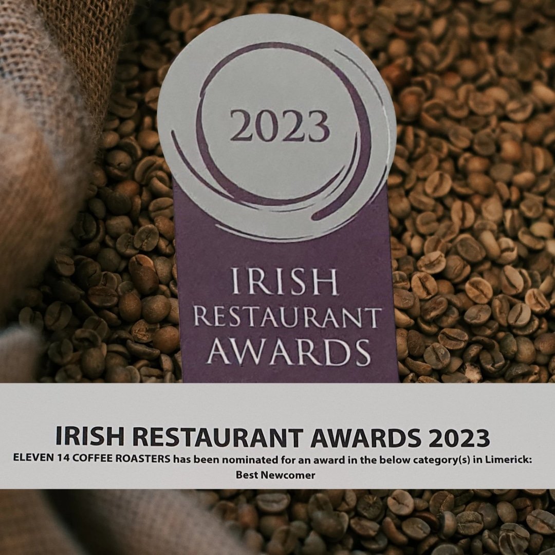 ✨️Thank You ✨️ @restawards #Nominee #BestNewcomer #irishrestaurantawards2023 #Eleven14 #CoffeeRoasters #CoffeeOnline #KeithEarlsCoffee #LimerickBusiness #Coffee #Award