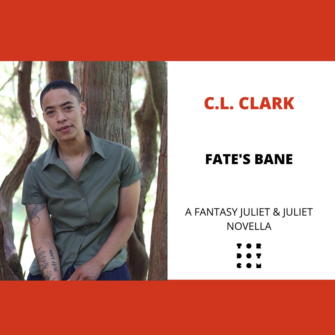 We are thrilled to announce Fate's Bane, a fantasy Juliet & Juliet novella, from @C_L_Clark, the first of two novellas we've acquired! For as long as she can remember, Agnir has lived among the enemy…