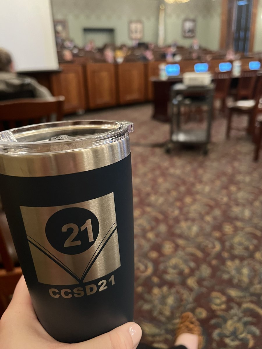 Starting the day off with the House Elementary and Secondary Education Committee on School Curriculum and Policies. Caffeinating and representing  @ccsd21 down in Springfield. #21learns
