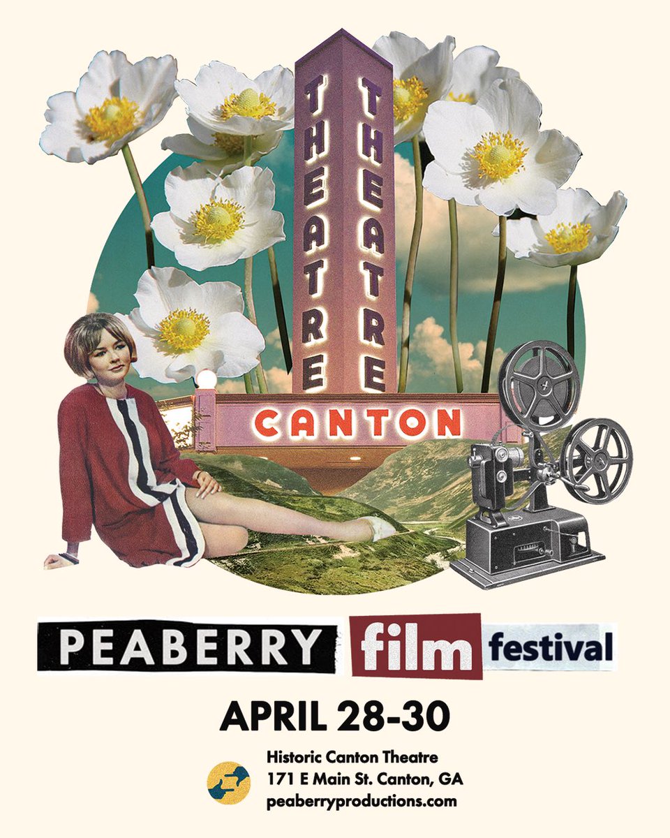 WriterJennDunn's tweet photo. Submissions for the Peaberry Film Festival (in my hometown) are still open! I'd love to see y'all's lovely films and faces at our amazing historic theater! 
(Already in the Atlanta Film Festival? You can pop up that last weekend and screen with us, too!)
https://t.co/hZAjotR8Fl https://t.co/6uZQDzW3gN
