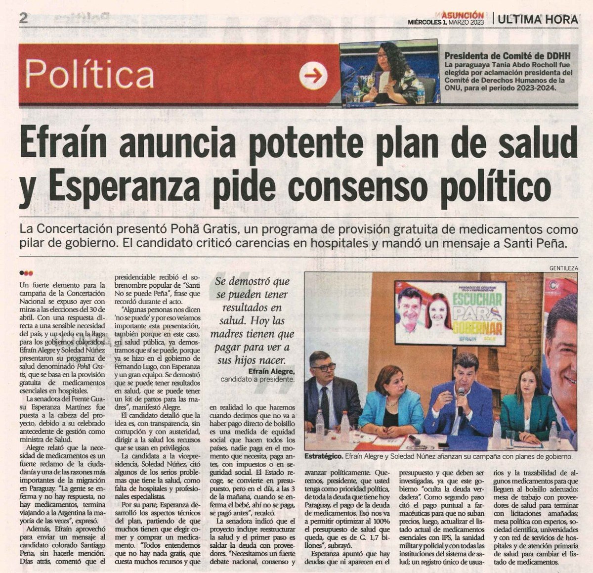 EfrainAlegre's tweet photo. Un país con medicamentos esenciales seguros para nuestra gente. No es mucho pedir, no es imposible, es algo que vamos a lograr y sostener en nuestro Gobierno. #ElCambioYaLlega https://t.co/QGea3jZ35t
