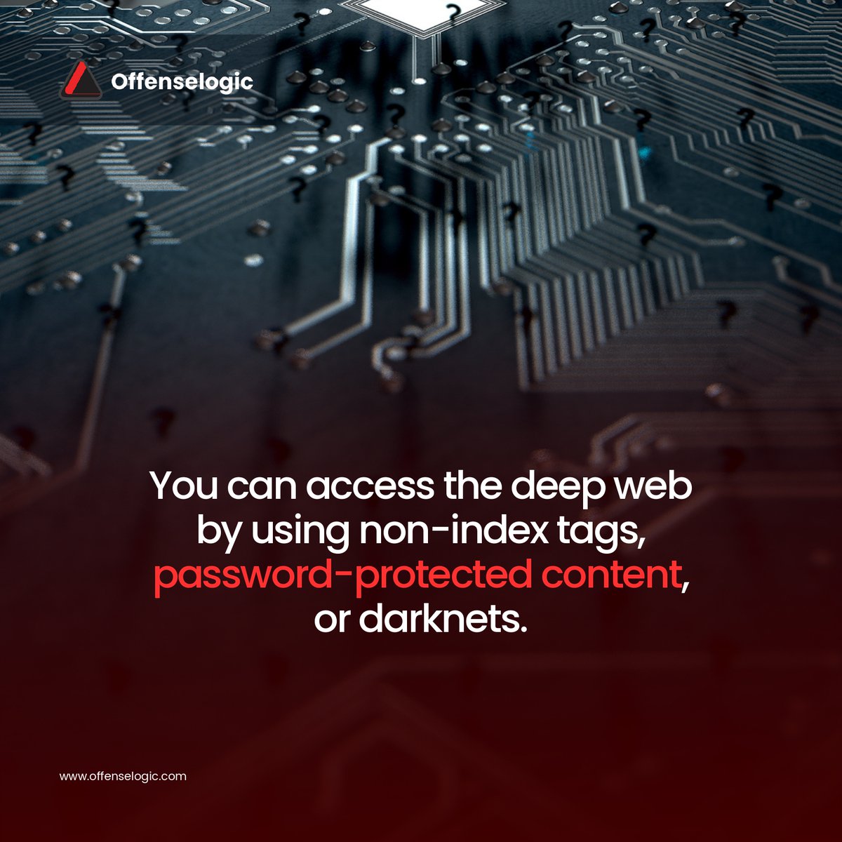 offense_logic's tweet photo. Discover the hidden world of the internet with Offenselogic on the dark web and deep web. 

Don't let cyber threats compromise your digital assets. Stay secure with Offenselogic's cybersecurity

  #offenselogic #cybersecurity #safetyonline" https://t.co/bXE0wylwIV