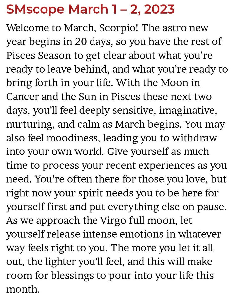 ScorpioMystique's tweet photo. #SMscope for Mar 1 - 2 by @dossevia ♏️♥️✨ https://t.co/NekM2plR3I