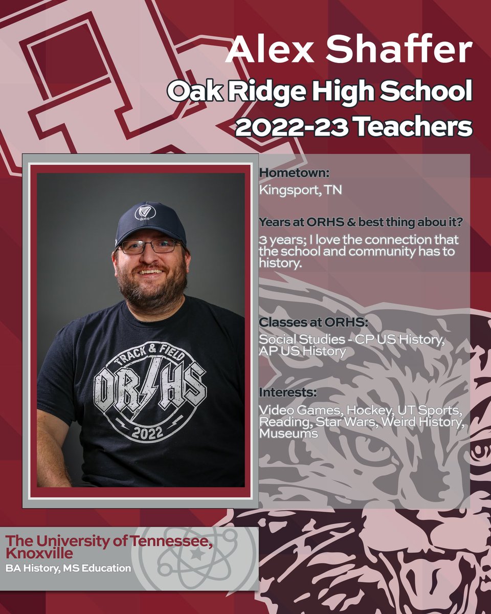 A hockey fan and regular season fantasy football champion, Mr. Shaffer teaches both APUSH and CP U.S. History. 🏒🐐
