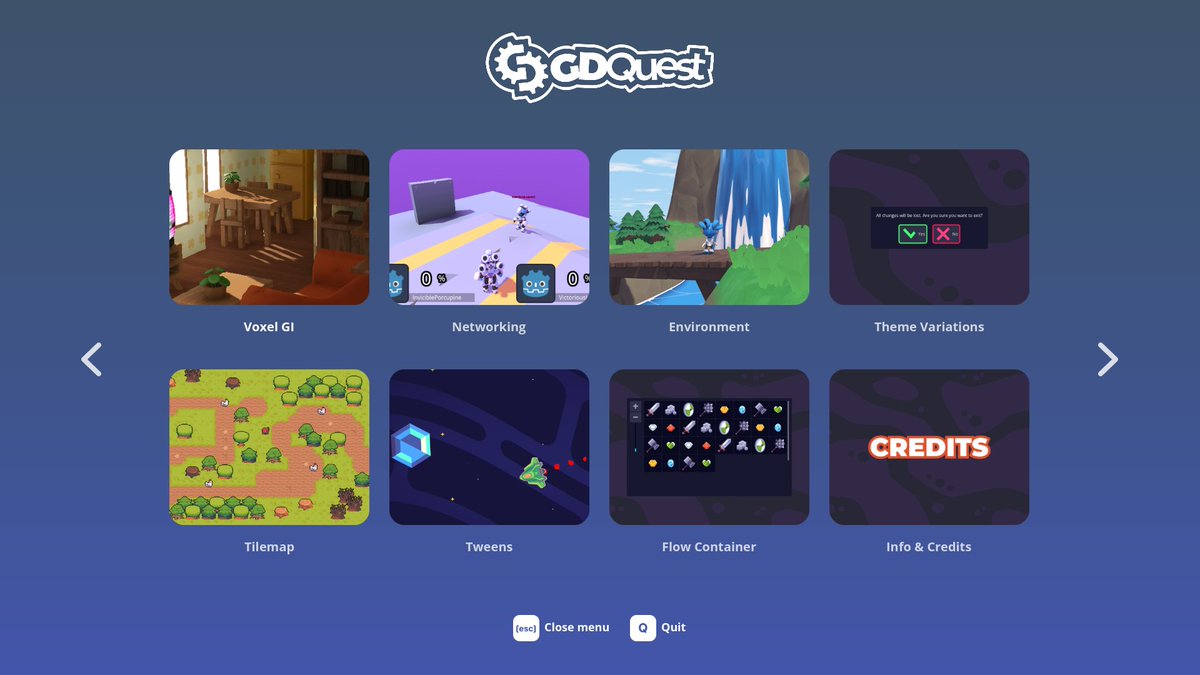 NathanGDQuest's tweet image. I&apos;d like to give a shoutout to my team at GDQuest.

They did excellent work for the Godot 4.0 release. It&apos;s thanks to them that you can enjoy 20+ free demo scenes to test new features: github.com/gdquest-demos/… 

Special thanks in the following tweet.