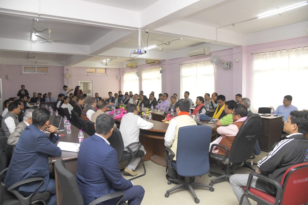 bikf2023's tweet photo. A session on "Partnership for Sustainable Development Goals" was held on the sidelines of #BIKF2023 at the Bodoland University Conference Hall, Kokrajhar today. https://t.co/CW6fU455Jl