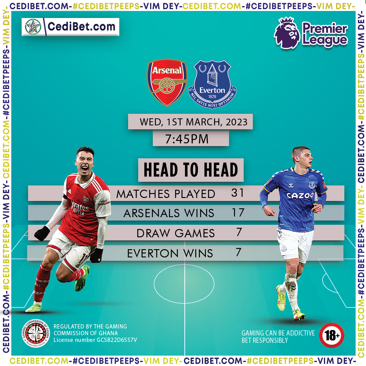 1CediBet's tweet photo. Arsenals vs Everton. Who wins at the emirates
Find out Moire👉https://t.co/qno3c1uJ8s
 #arsenal #everton #emirates #wins https://t.co/i1XvdsBGRa