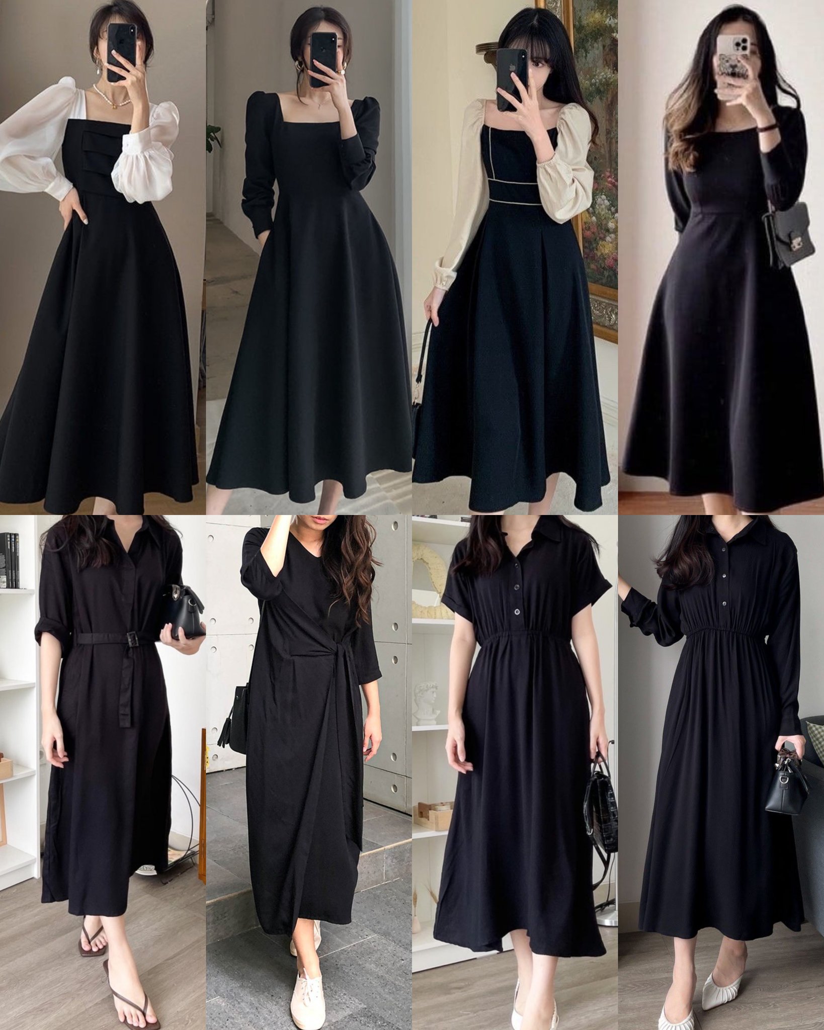 Black dress outfit deals