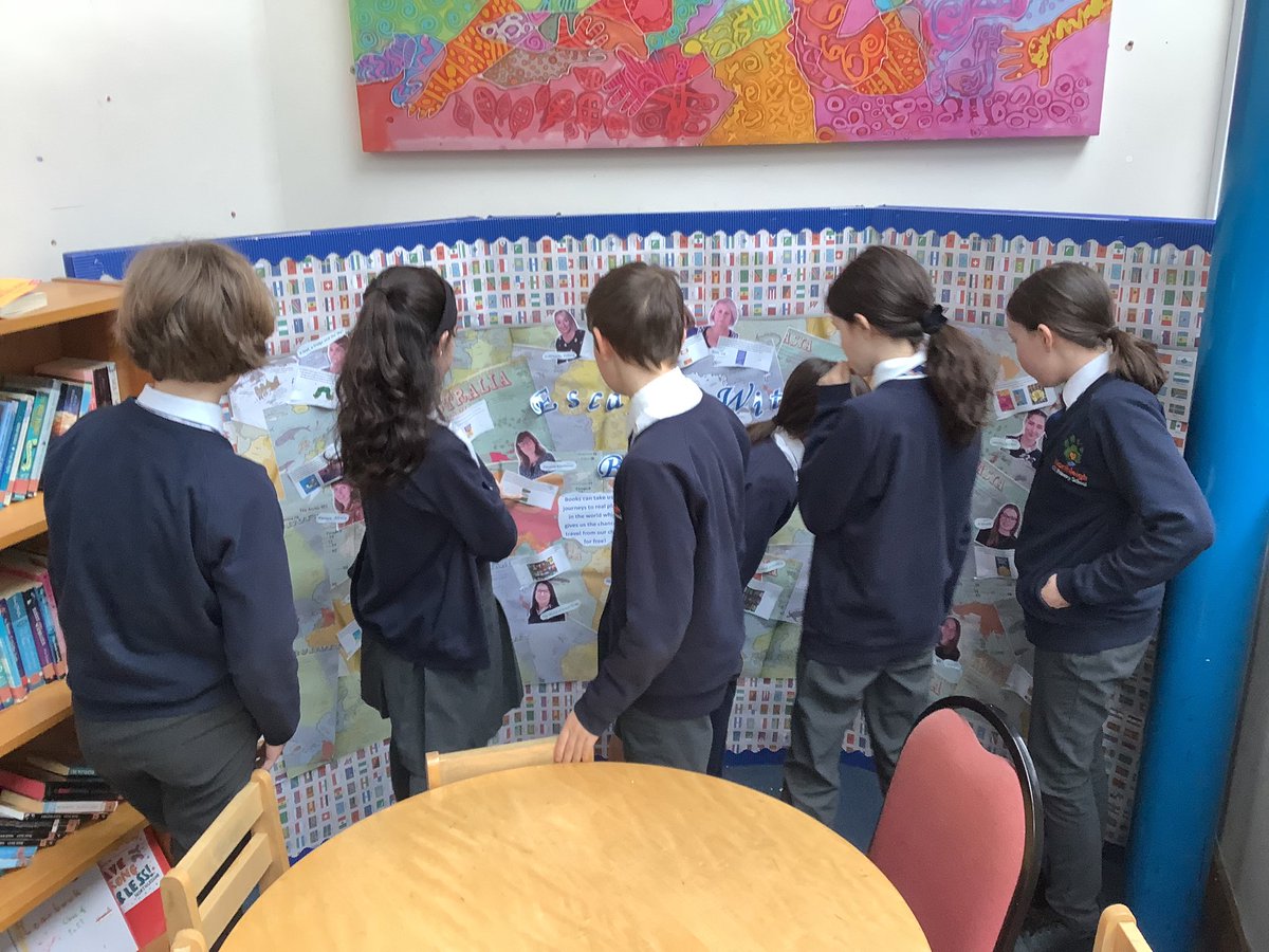NPSMiss_Jenkins's tweet photo. We took a trip to the library to have a look at our new reading display - the children loved learning about where our teachers love to read and their favourite books! We also looked at our super writing across school! #NPSEnglish #NPSReading #WorldBookWeek https://t.co/Km21x0nD3F