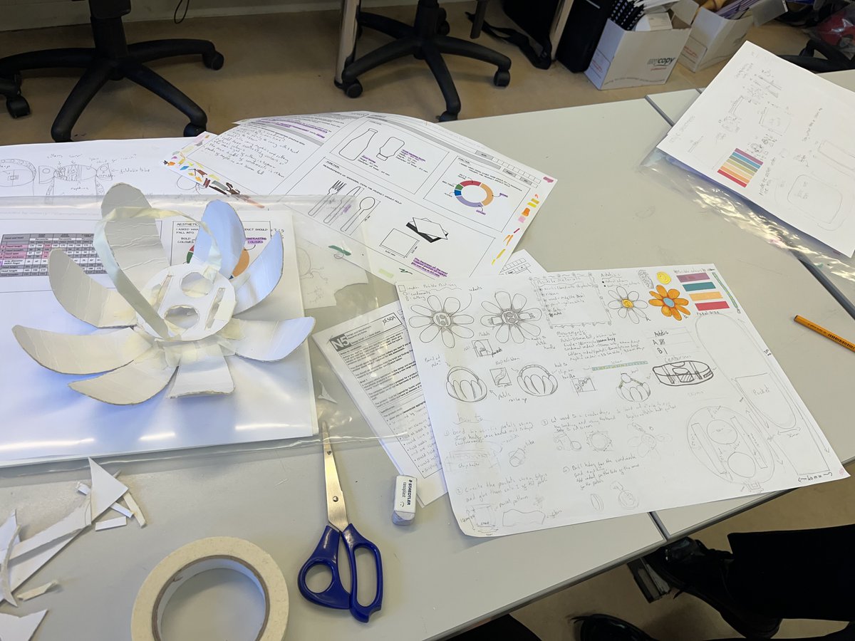 Another creative lesson using modelling to test the function of this innovative design concept, well done Katy N (SIII) - D&amp;M #ThisIsStColDandT #ThisIsStColumbas