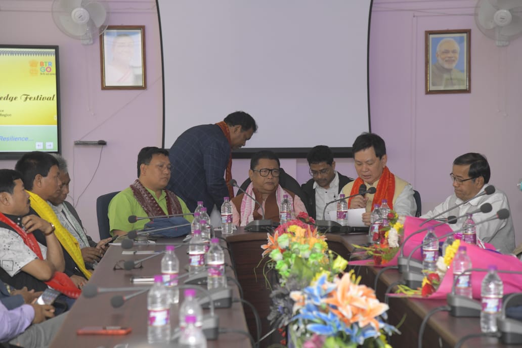 bikf2023's tweet photo. A session on "Partnership for Sustainable Development Goals" was held on the sidelines of #BIKF2023 at the Bodoland University Conference Hall, Kokrajhar today. https://t.co/CW6fU455Jl