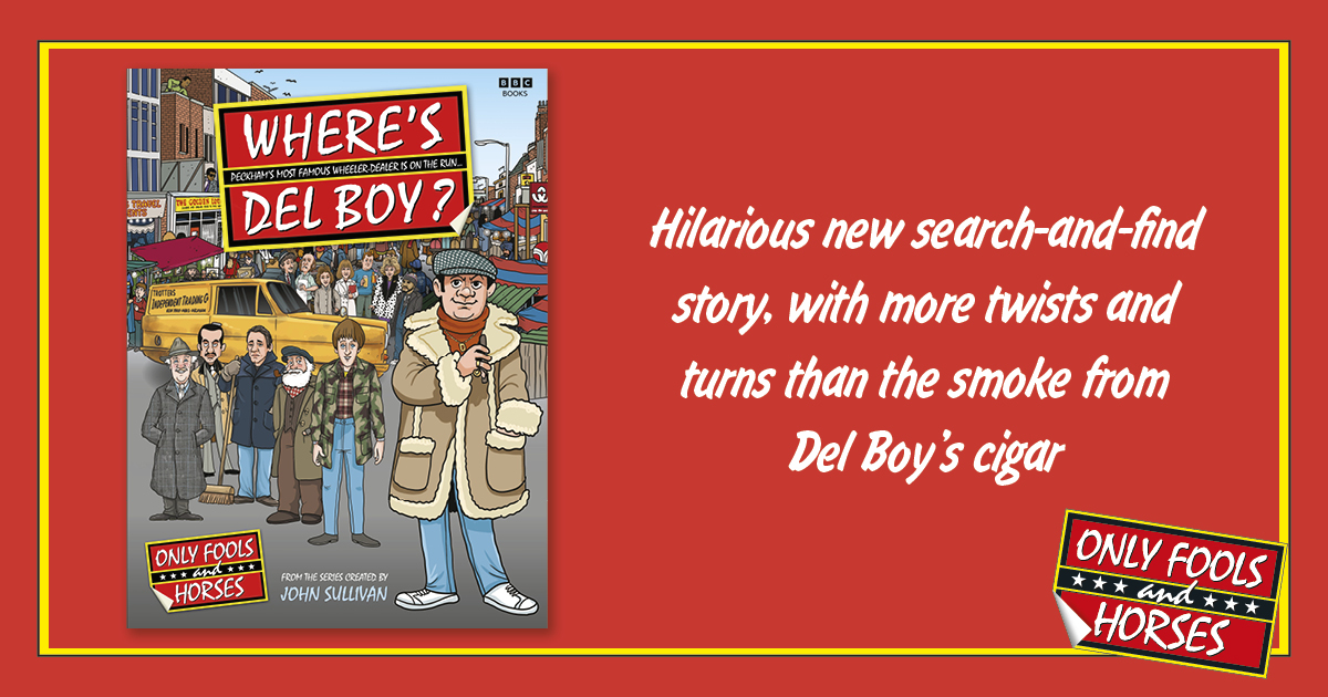 Out later this year, a hilarious new search-and-find Only Fools and Horses book, with more twists and turns than the smoke from Del Boy's cigar! Where's Del Boy by #JimSullivan @steveclarkuk & @mikejonesdesign will be published on October 23rd. Pre-order: lnk.to/WheresDelBoy