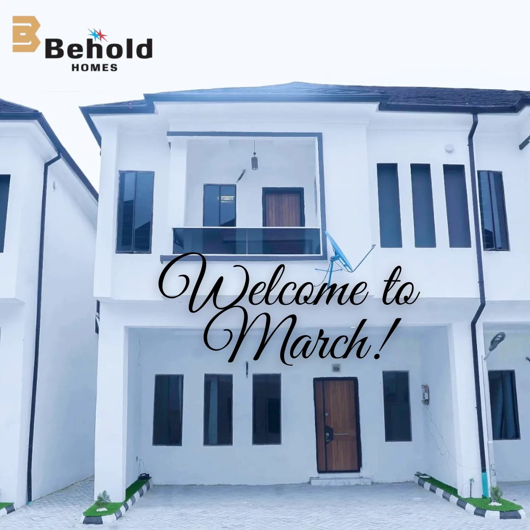 Behold_Homes's tweet photo. Happy New Month of March!
Wishing you a month filled with peace, progress and happiness.
It will be a good one.🙏🏼
Happy New Month🕊️🇳🇬
#happynewmonth #realestate #homeforsale #home #homeoftheyear #AriseNews #2023GeneralElections #AriseTV #11thofMarch #Visa #mahmoodyakubu #TheFBIs https://t.co/53ISPeBmAj