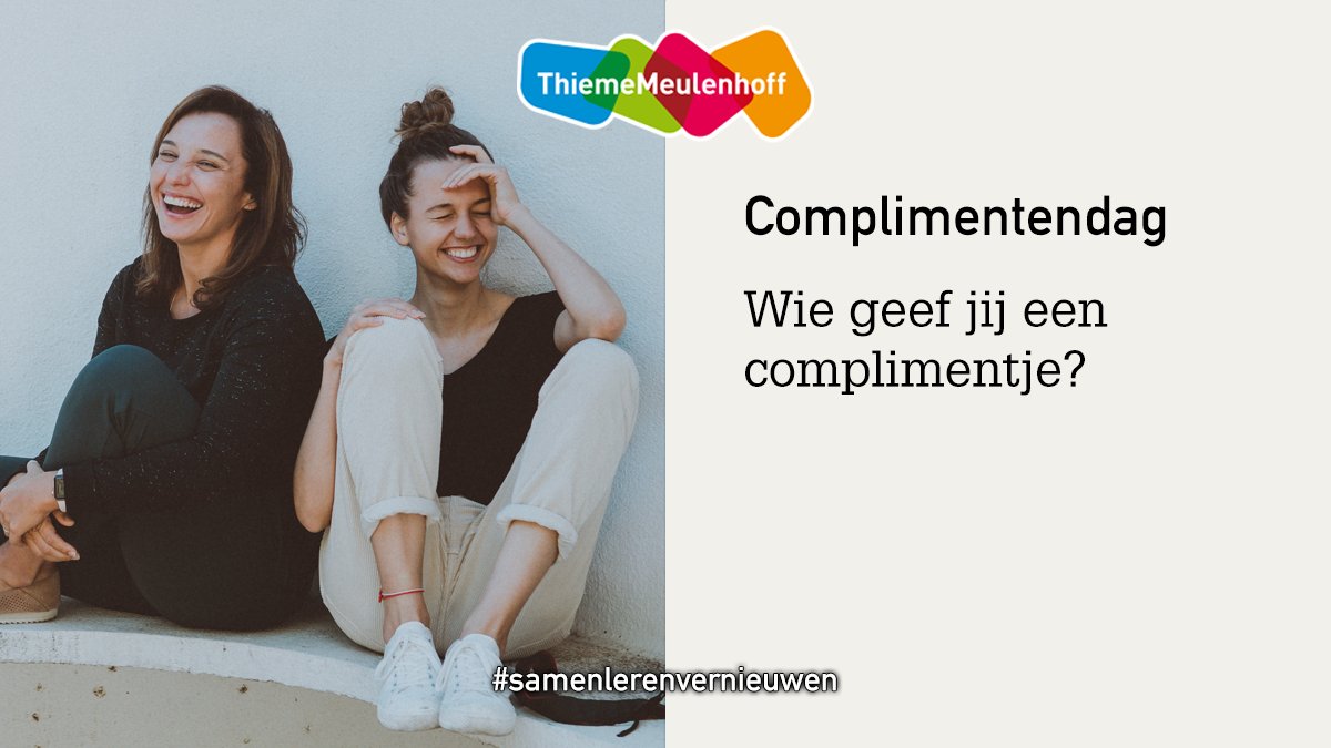 #Complimentendag 

Woensdag 1 maart is het de nationale dag van de complimentjes. Wat is het mooiste compliment wat jij als leraar hebt gekregen? Of ga jij iemand juist een compliment geven?

Laat het ons weten in de comments 👇

#samenlerenvernieuwen