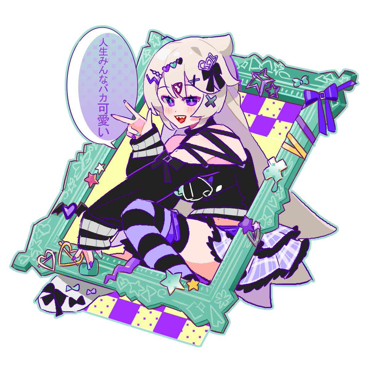 lanhuihuihui's tweet photo. 画的开心~💜💚💜🥰 https://t.co/qxW43diIhm