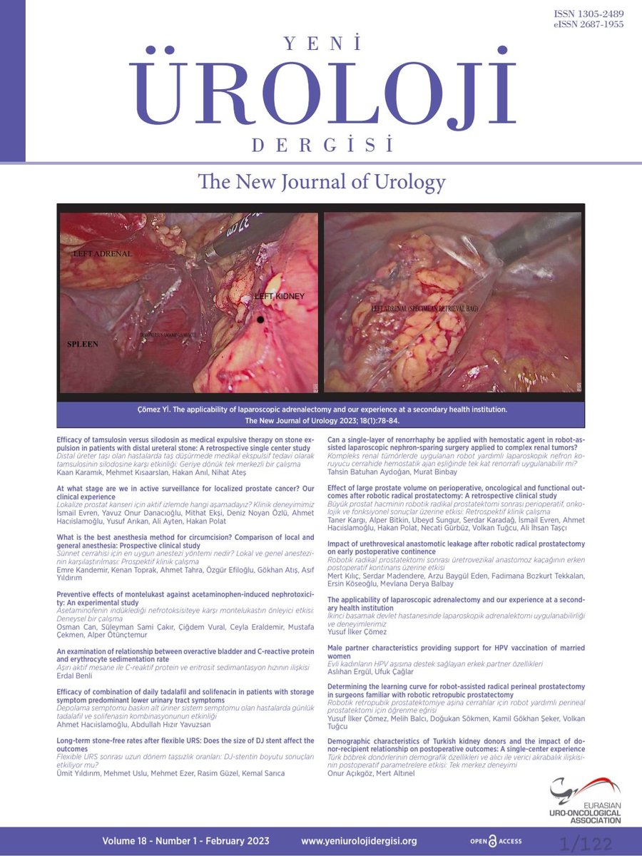 new_urology's tweet photo. Yeni Üroloji Dergisi 2023 Şubat sayısı yayınlandı.✔️👇
https://t.co/jsiYLDjAeV

#yeniürolojidergisi https://t.co/royZmT2sfh