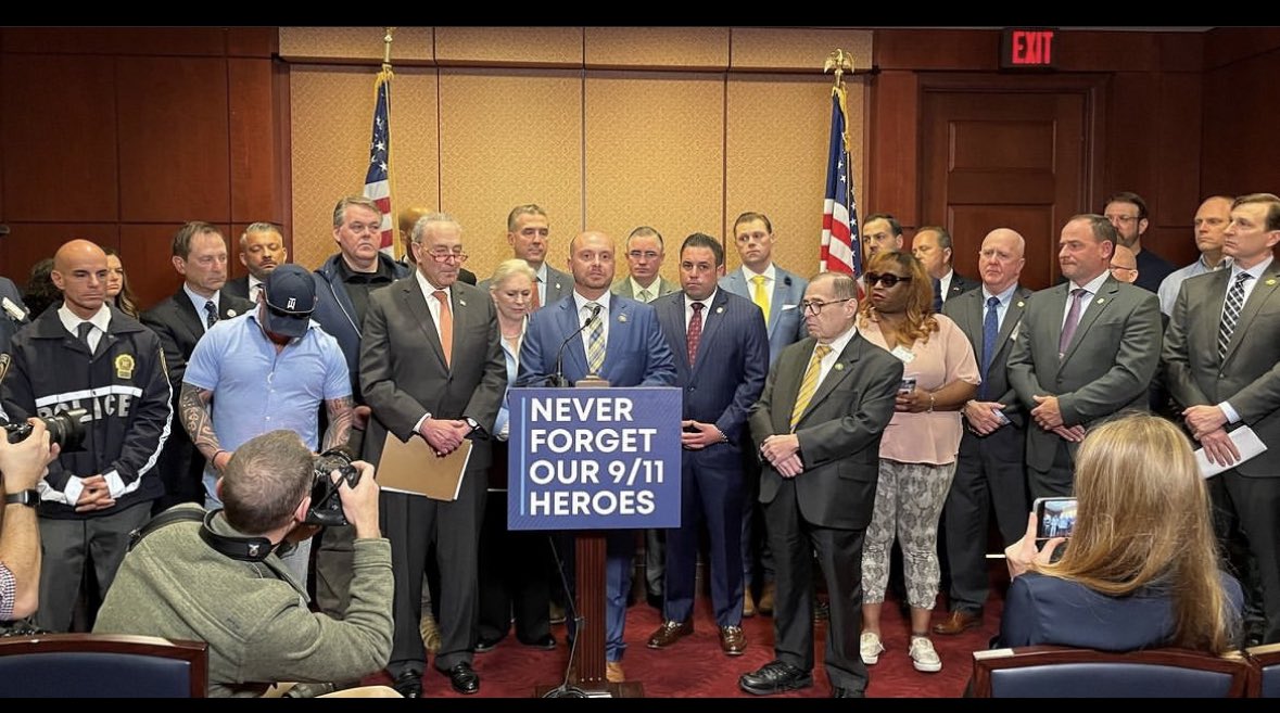"We are here in Washington DC to ask our elected representatives to, once again, fund the promise that was made to the Responders of the September 11, 2001 attacks on our country. Those that were the first to arrive on the scenes of the attacks are still getting sick and dying.