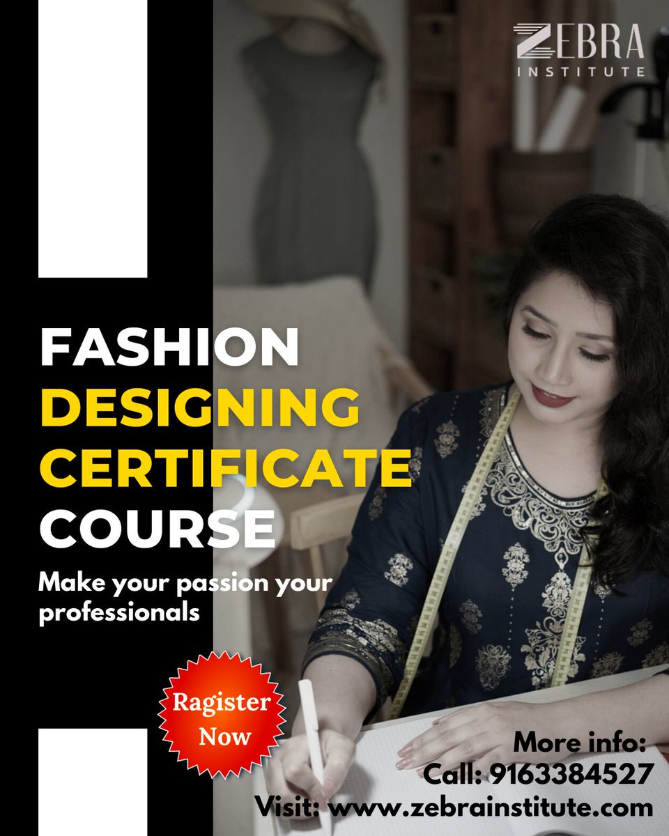 Join the course today in Kolkata. Apply now and start your new career in fashion design.

Call: 9163384527
Visit: zebrainstitute.com/fashion-design…
.
.
.
#fashion #fashiondiaries #fashioninstitute #kolkatainteriorfashioninstitute #fashiondesigner #fashionacademy #kolkatafashioninstitute
