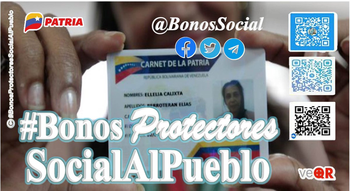 BonosSocial's tweet photo. 📢 Actualización de los montos de Protección Social (marzo 2023):

📌 Bono 💯% #Escolaridad y Bono #EconomíaFamiliar quedó establecido en Bs. 72,00

@BonosSocial 
#BonosProtectoresSocialAlPueblo
#UniónFuerzaYCooperación https://t.co/9dJtO476v7