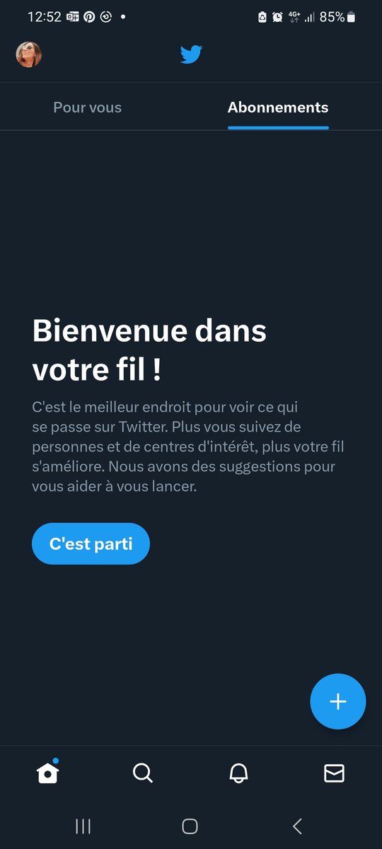 Myrfil's tweet photo. Impossible de voir mon fil ´abonnements´ aujourd'hui,... il n'y a que moi ? @TwitterSupport what is going on? https://t.co/uhzdA7OuUO