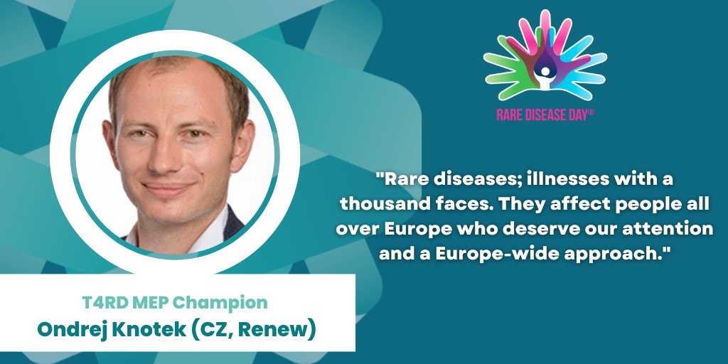 To mark #RareDiseaseDay2023, Together4RD's MEP Champion <a href="/KnotekOndrej/">Ondřej Knotek</a> states the importance of an EU-wide approach to unlock solutions for people living with a rare disease. #together4rare