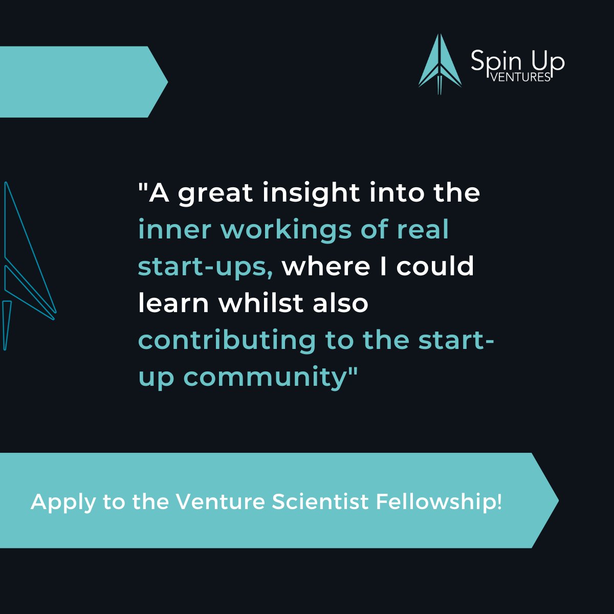 Applications are still open for our Venture Scientist Fellowship!

A  unique opportunity to work shoulder-to-shoulder with #founders, #investors and #venture builders working at the forefront of emerging deep science startups⚡️

Apply today! 👉spin-up.science/blog/applicati…