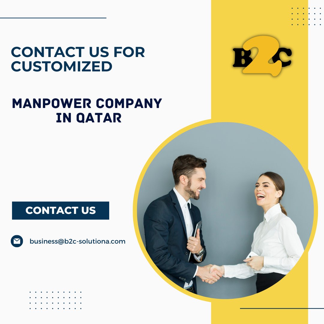 B2c_Solutions's tweet photo. B𝟮C is a No 1 Staffing Company in Qatar that helps businesses find Recruitment solutions. Let us help you find the right Solutions to succeed

Contact us on - 33949078
For Business Enquiry - business@b2c-solutions.com

#outsourcing #hiring #recruiting #staffing #construction https://t.co/mNaELBn5T9