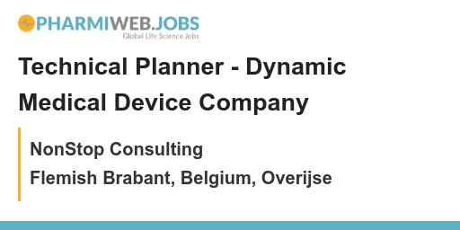 PharmaNews_Jobs's tweet image. Technical Planner - Dynamic Medical Device Company  - NonStop Consulting - Flemish Brabant, Belgium, Overijse
Find Out More: bit.ly/3KNLh9s

Be a part of a dynamic #MedicalDeviceCompany as a #TechnicalPlanner! Put your experience to use &amp;amp; help develop innovative products
