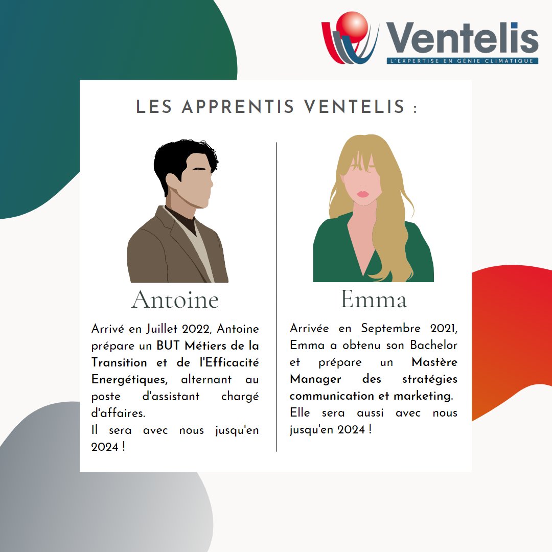 ventelis's tweet photo. #VENTELIS aide des jeunes à #apprendre afin qu'ils puissent travailler plus tard. Nous sommes heureux de donner à des jeunes la chance de s'insérer dans la vie active et de trouver de nouveaux talents pour l'entreprise. 
Ci-dessous décrouvrez leurs portraits😉 #alternance https://t.co/du2MDsjL9d