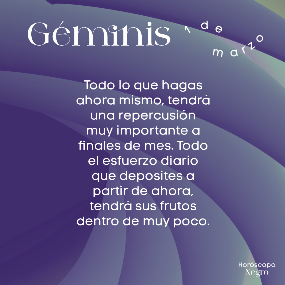 El horóscopo diario del 1 de marzo para #Geminis ♊🔮 Lee completo aquí: horoscoponegro.com/geminis-horosc…