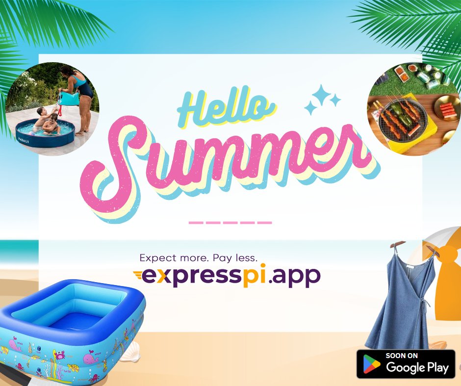 Get ready to soak up the sun with our incredible summer sale! Don't miss out on the hottest deals of the year - shop now and get ready to make a splash this summer!

Soon on expresspi.app
#ecommerce #marketplace #onlineshopping #expresspi 
<a href="/michael_ceo/">Mike Sta.Ana</a> <a href="/GabrielEbina/">Gab</a>