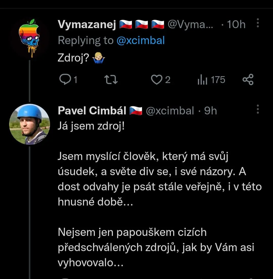 Ústav pro studium internetových idiotů on Twitter: "Já jsem zdroj ...