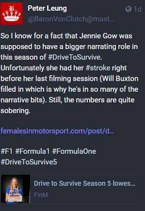GoobaFish's tweet photo. @LoFlyt Haven't watched it in years - hated the fake commentary and "interviewing" the presenter Buxtn. Just have a narrator saying what happened during the race instead fake commentary. #PoppingBackInFromMastodon #YouAllWouldLikeItThere https://t.co/0up5IkiLTr