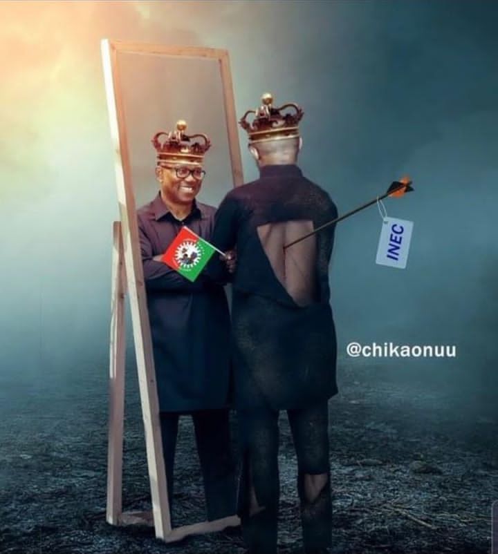 UyiCiti's tweet photo. @inecnigeria you stab @PeterObi at the back, you guys don't know what's coming, he go shock una... https://t.co/l5dPZc85nJ