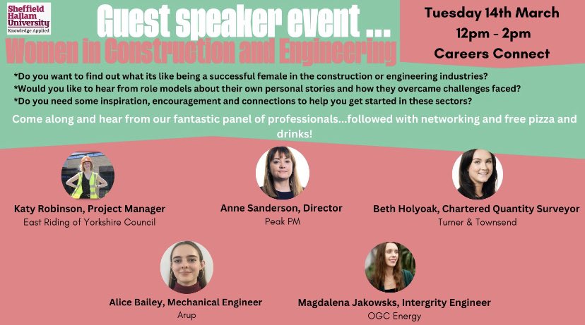 Katy Robinson (@theppecampaign) on Twitter photo Excited to speak at the Women in Construction and Engineering event at <a href="/sheffhallamuni/">Sheffield Hallam University</a> for International Women’s Day!👷🏽♀️
As a woman in the field, I’m passionate about promoting diversity and inclusion in these male dominated industries!💪🏼
#WomenInConstruction #iwd #Construction Excited to speak at the Women in Construction and Engineering event at <a href="/sheffhallamuni/">Sheffield Hallam University</a> for International Women’s Day!👷🏽♀️
As a woman in the field, I’m passionate about promoting diversity and inclusion in these male dominated industries!💪🏼
#WomenInConstruction #iwd #Construction