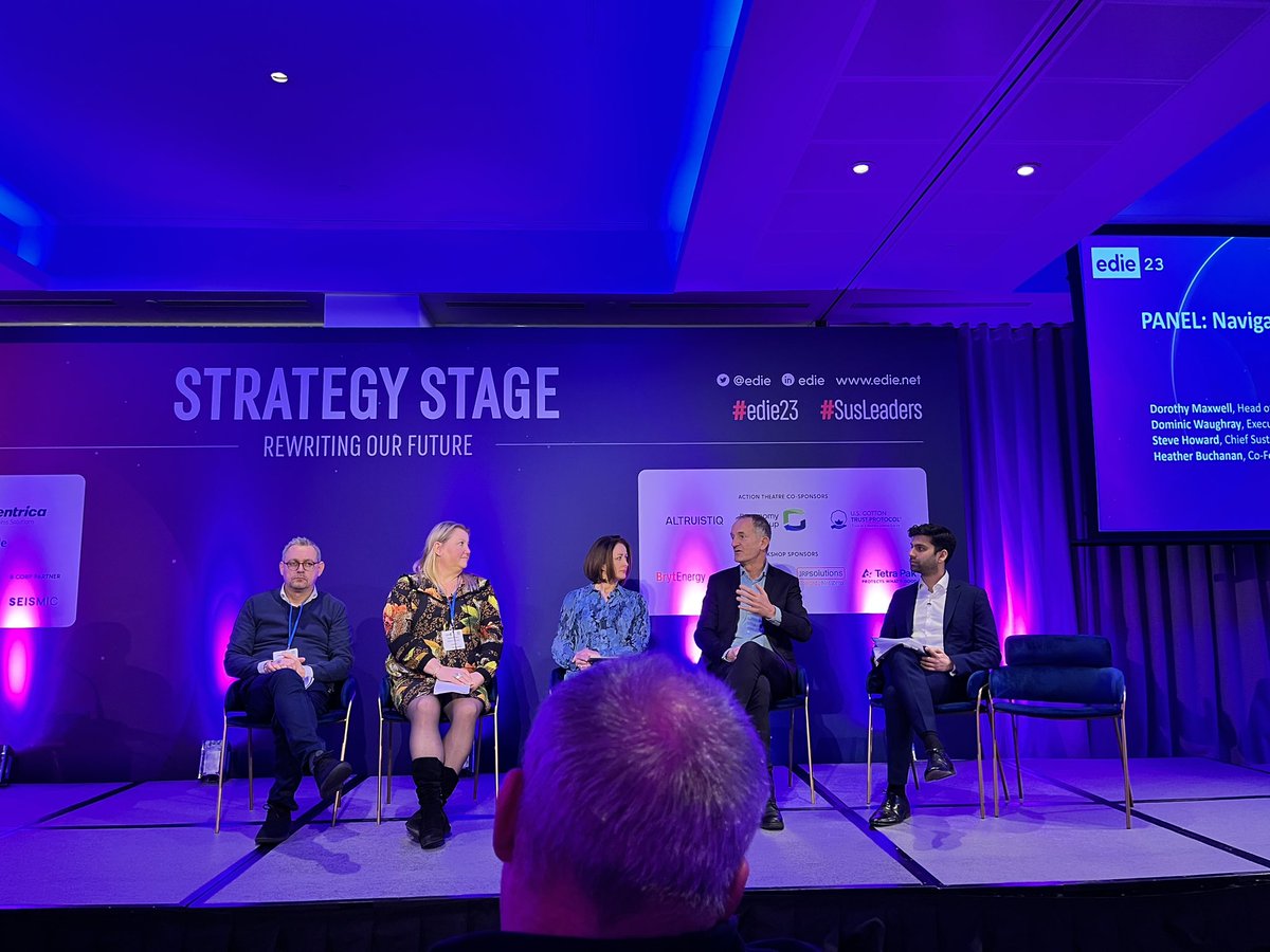 “If business is not part of the solution, it will itself be corrected. Own it or have it shaped for you” - <a href="/_stephenhoward/">Steve Howard</a> <a href="/Temasek/">Temasek</a> #edie23 #susleaders #ESG #SustainableFinance