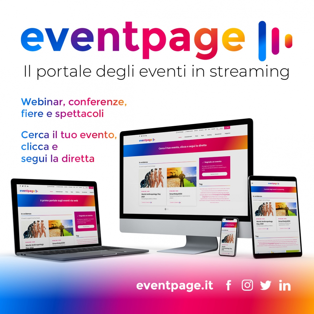 Organizzi #eventi in #streaming? Vuoi farli conoscere?
Vieni su Eventpage il primo #portale degli eventi in streaming

 eventpage.it